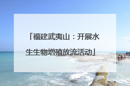 福建武夷山：开展水生生物增殖放流活动